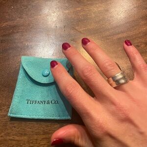 Tiffany & Co. Sterling Silver Leaf Ring